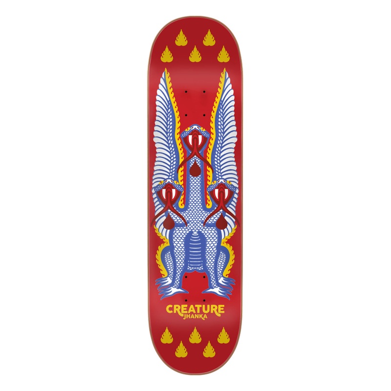 8.375in Jhanka Snakes Creature Skateboard Deck No Color 8.375in x 32in