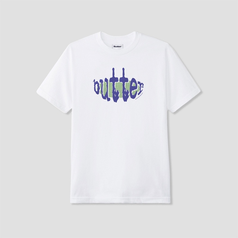 Butter Goods Frenzy T-Shirt White Small