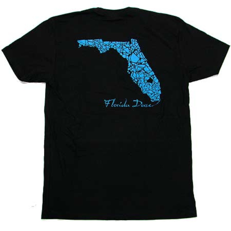 Florida Daze Mosaic T Shirt Black Medium