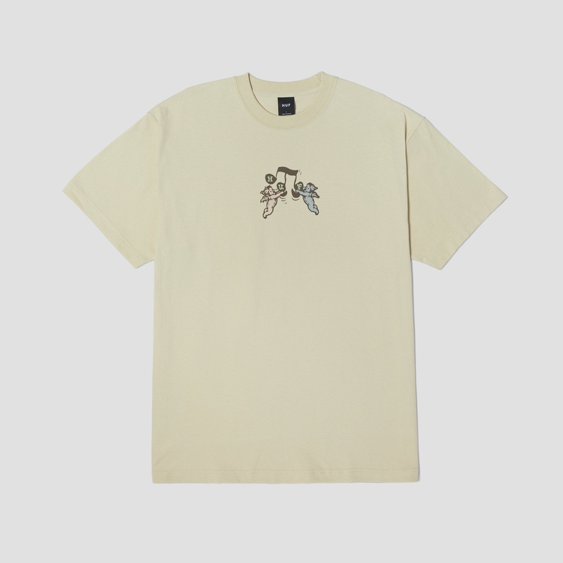 HUF Song Shortsleeve T-Shirt Stone Small