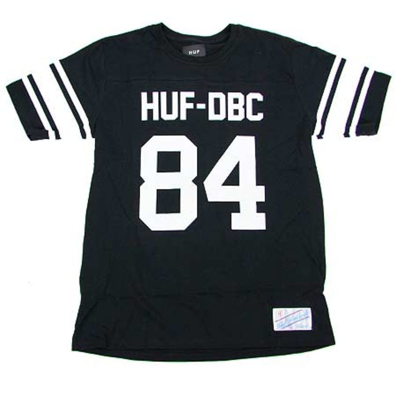 HUF Wrecking Crew Football Jersey Black Medium