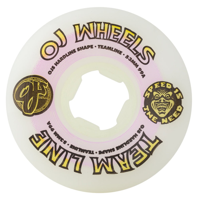 OJ Wheels Team Line Original Hardline Purple/Yellow 53mm99A
