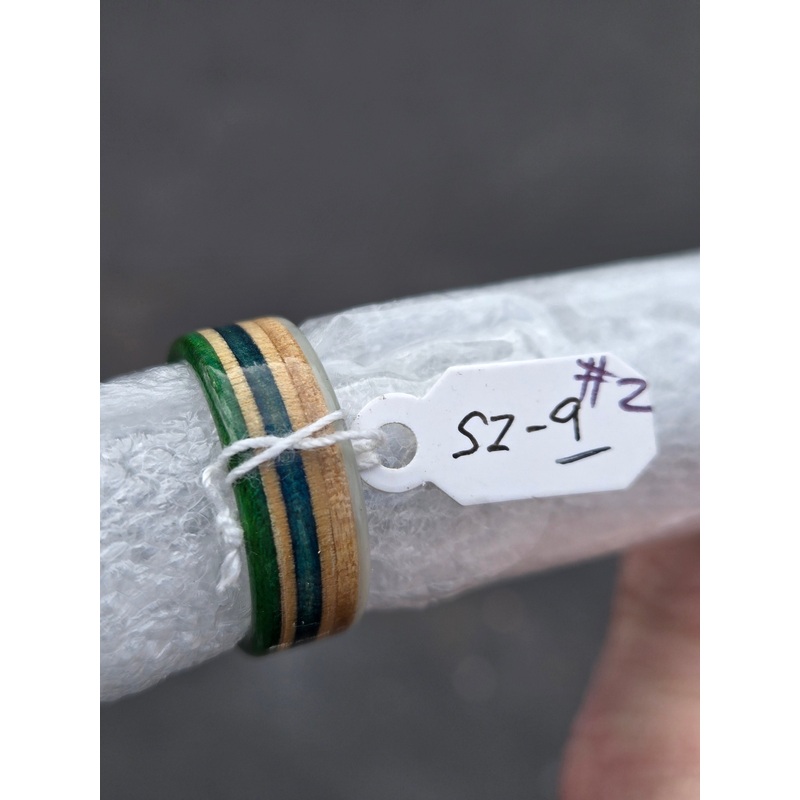 Recycled Bo-Tuff Skateboard Ring SIZE 9 (#2)