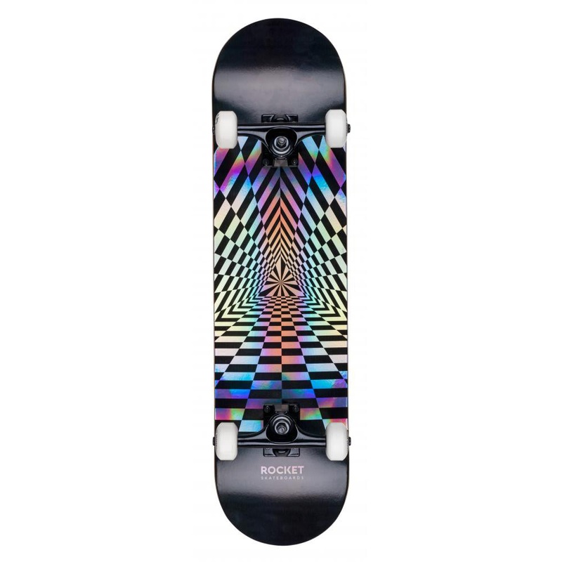 Rocket – 7.75 –  Prism Foil Complete Skateboard – Multi