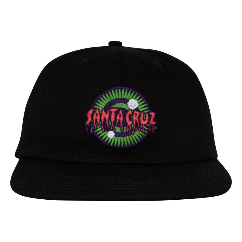 Santa Cruz Roskopp Iris Snapback Hat Black