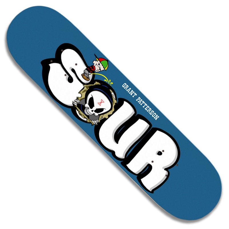 Sour Solution Grant Patterson Blind Piss Deck Blue 8.25 x 31.5 WB:14.2
