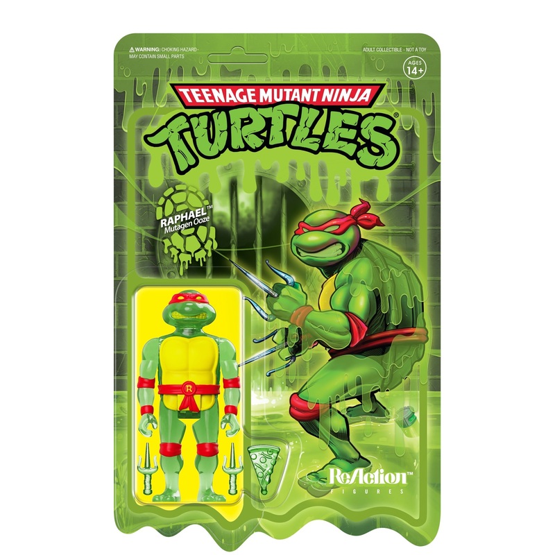 Super7 x Teenage Mutant Ninja Turtles – Raphael (Mutagen Ooze) ReAction Figure TMNT