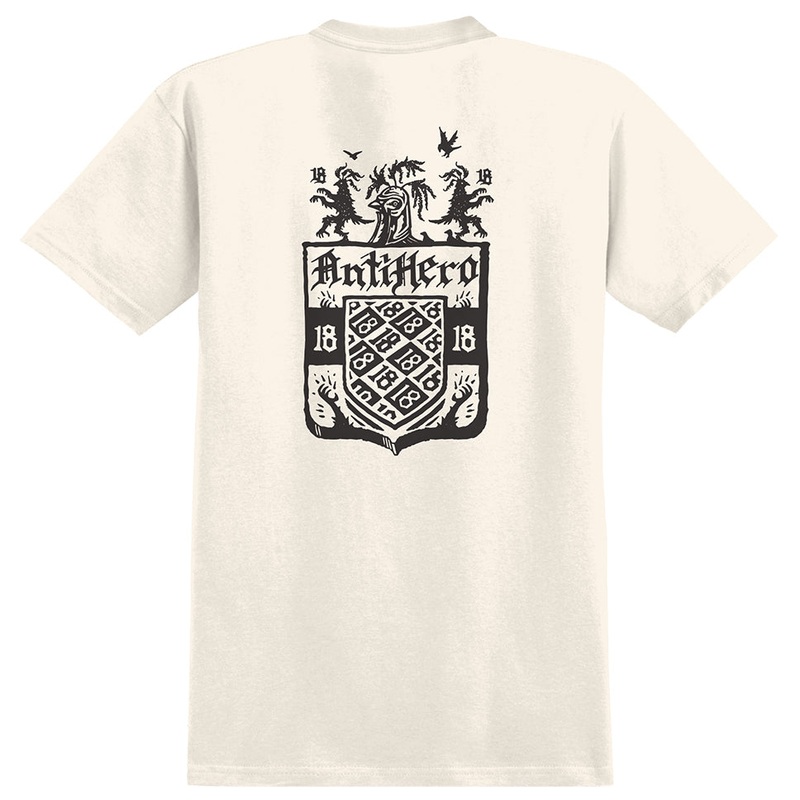 Anti-Hero Coat Of Arms T Shirt Cream/ Black Small