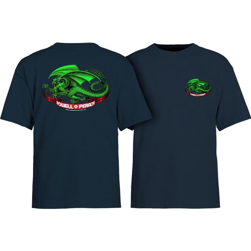 Powell Peralta “Oval Dragon” Navy T-Shirt Youth XL