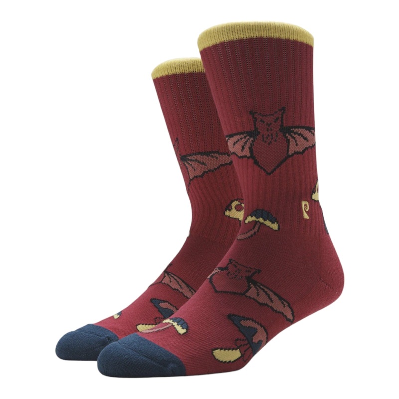 Psockadelic Bat Shroom Socks OS