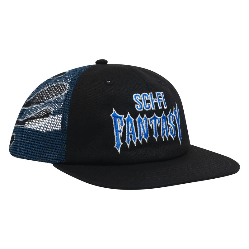 Sci Fi Fantasy Biker Logo Hat Black OS