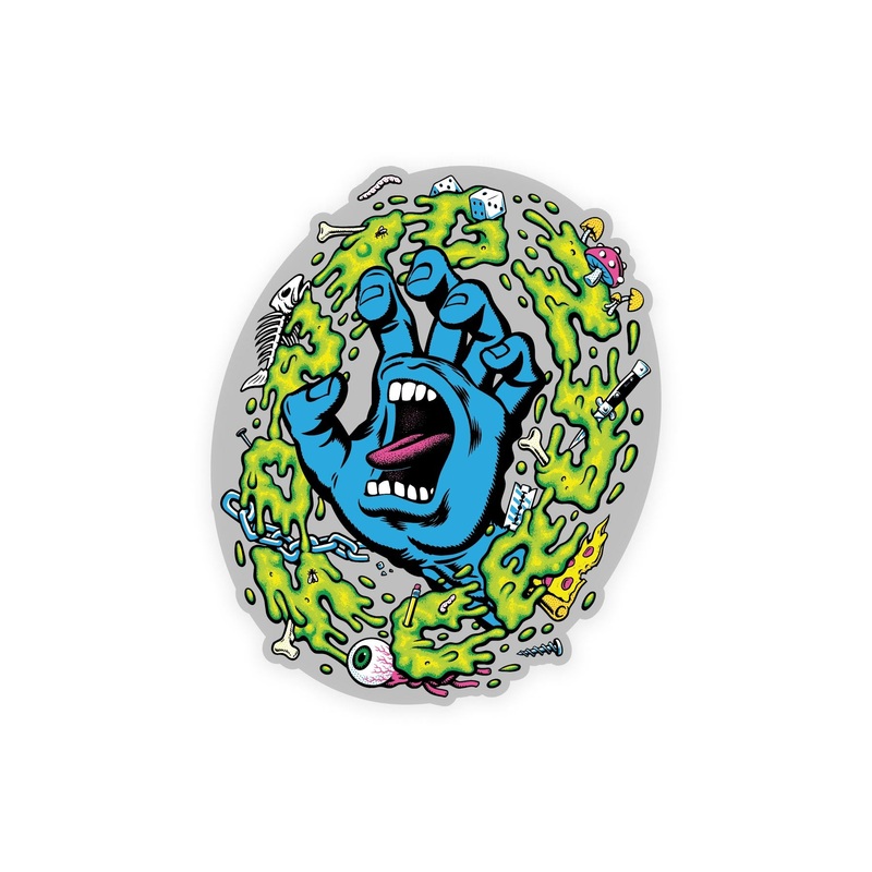 Slime Scream 4.5in Santa Cruz Stickers (25 Pack) Multi 3.75 in