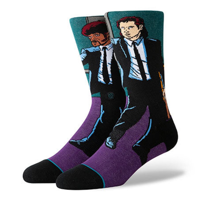 Stance Pulp Fiction Vincent And Jules Socks Purple Large