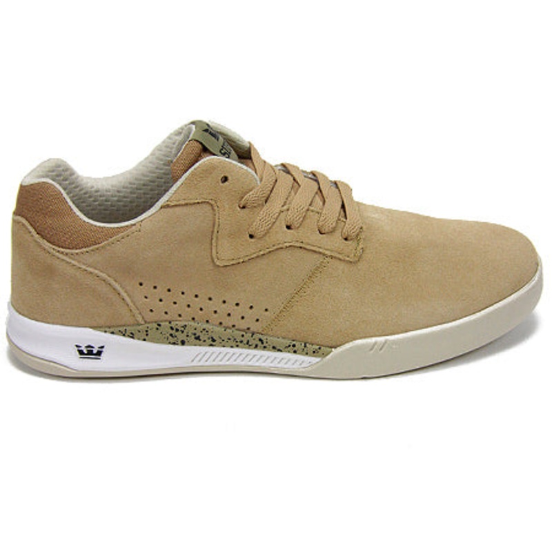 Supra Quattro Shoes Tan/ White 4.5