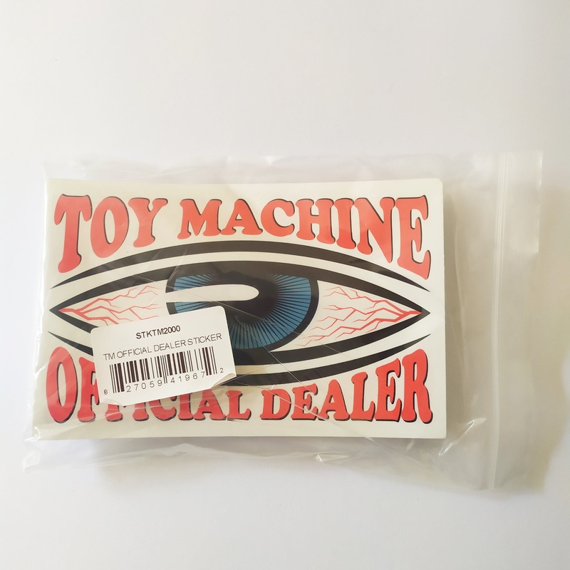 Toy Machine Official Dealer Stickers – 25 pack/new/sealed/official