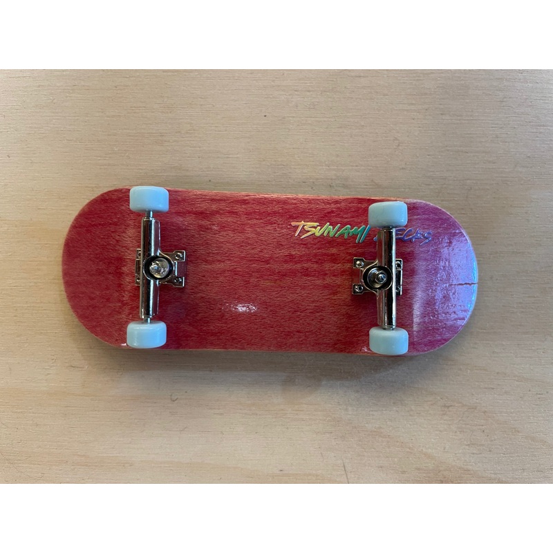 Tsunami Fingerboard Complete – Red with Blue Wheels