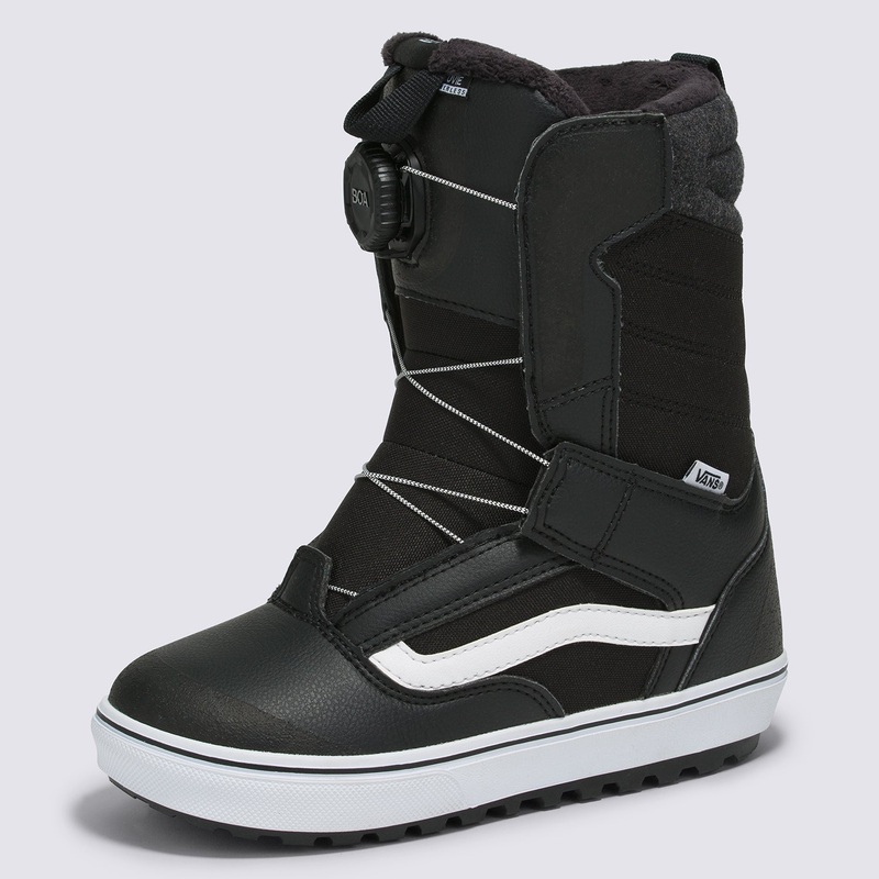 Vans Kids Juvie Linerless Snowboard Boot Black/White 1