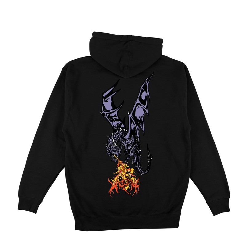 Welcome Firebreather Black Hooded Sweatshirt Small
