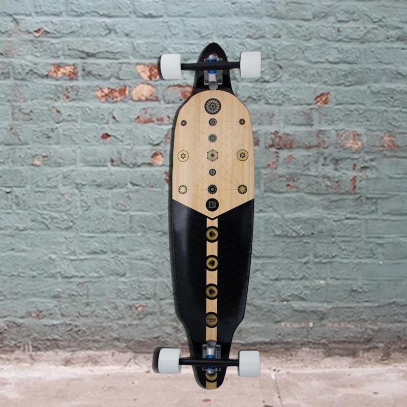 Bamboo 41″ Directional DT Xibalba Longboard – Complete