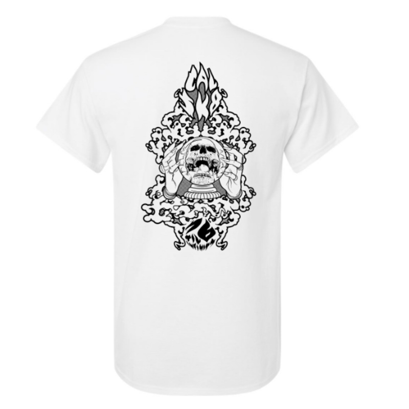 Cal Skate “Crystal Ball- White” Shirt Youth Large
