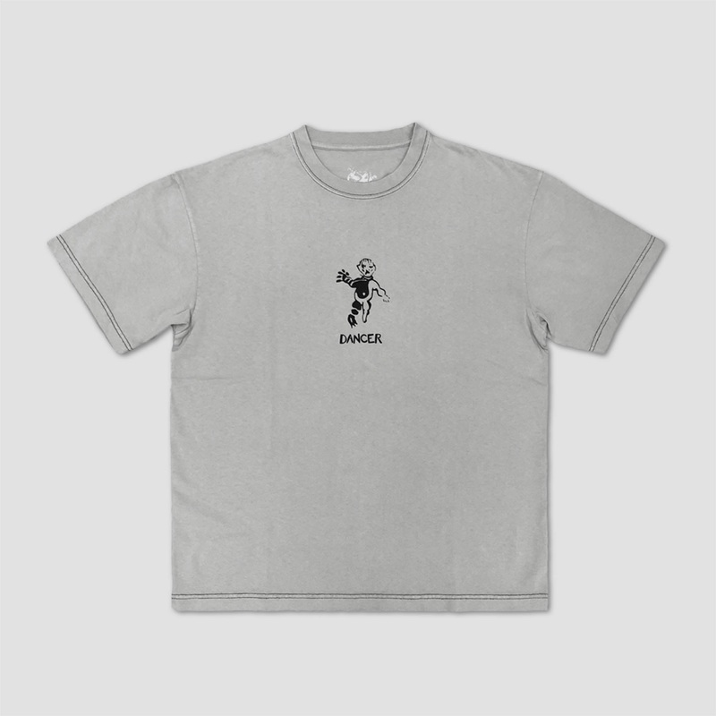 Dancer OG Logo T-Shirt Oyster Grey Small