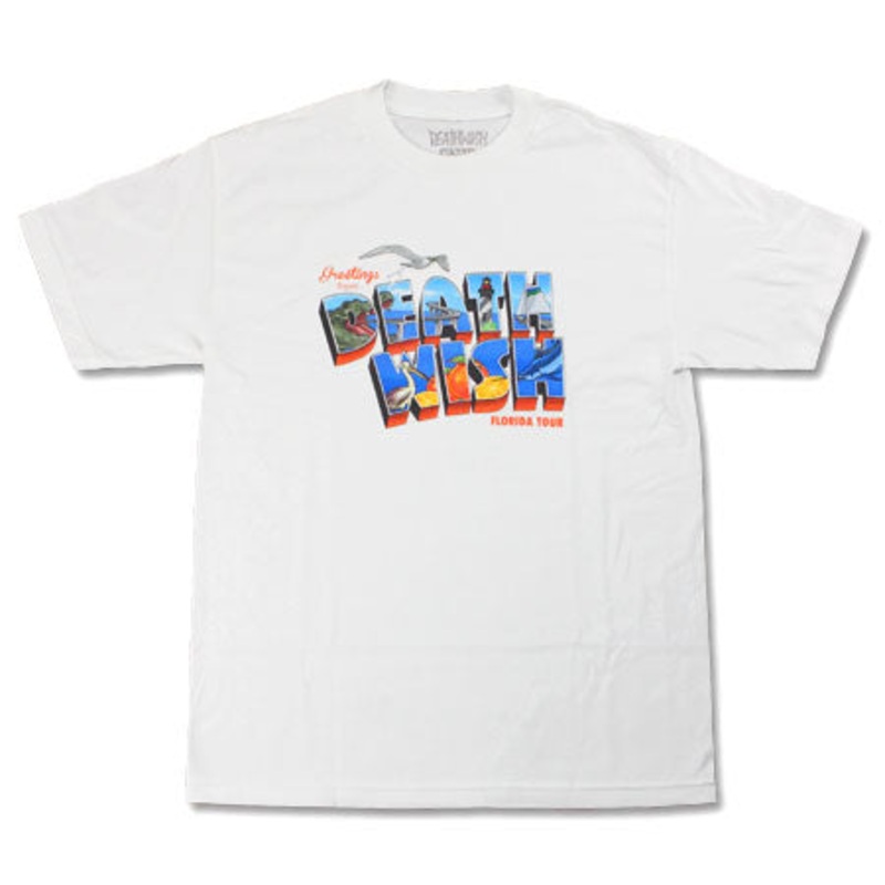 Deathwish Greetings From Deathwish T Shirt White Small