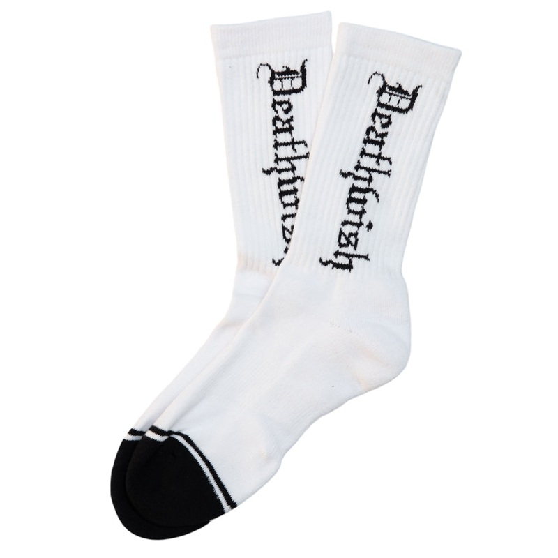 Deathwish Sock of Death Crew Socks White One Size Fits All