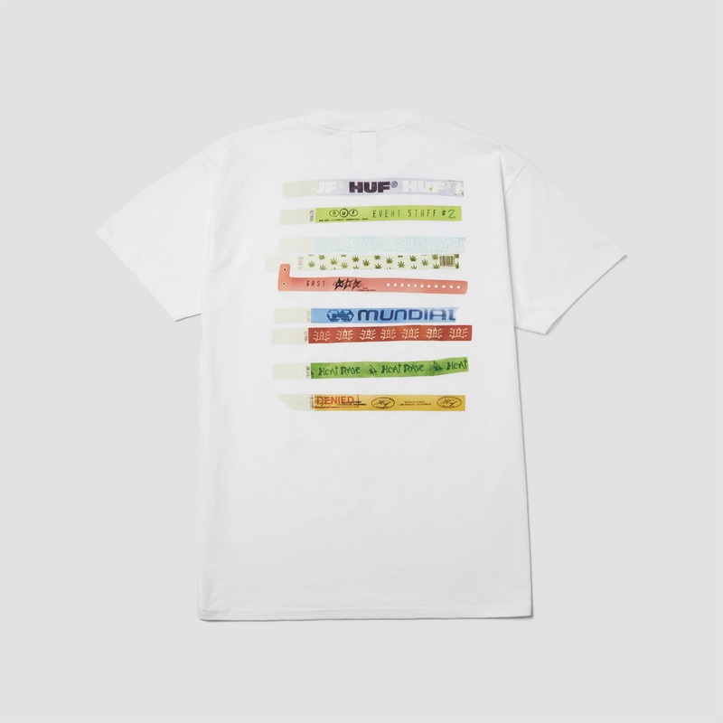 Huf Admission T-Shirt White Small