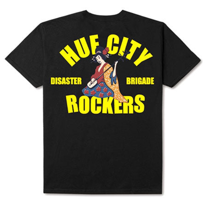 HUF City Rockers T Shirt Black Small