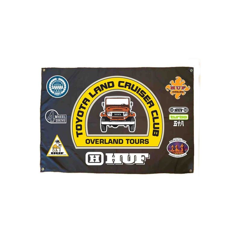 HUF x Toyota Overland Touring Banner Black