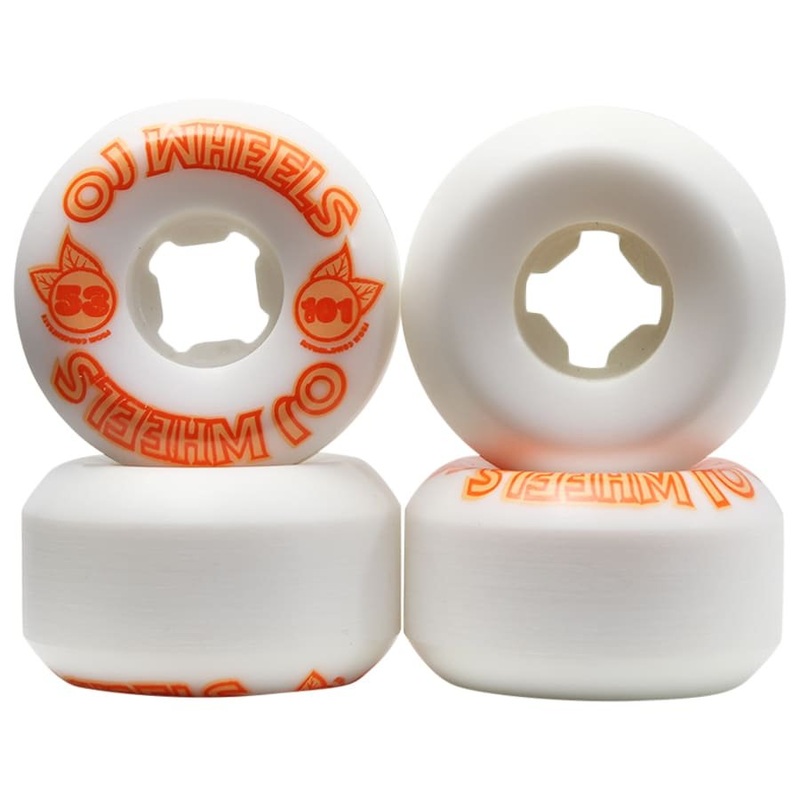OJ From Concentrate Hardline Wheels – 101a 53mm White/Orange