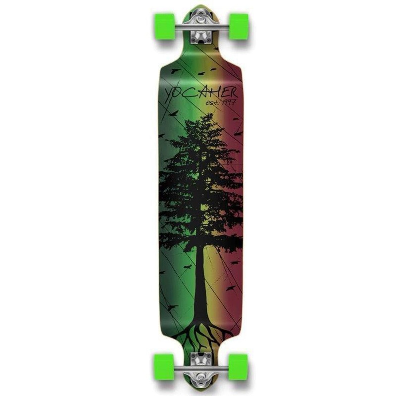 Pines Rasta Drop Down Longboard 41 inches Complete Complete