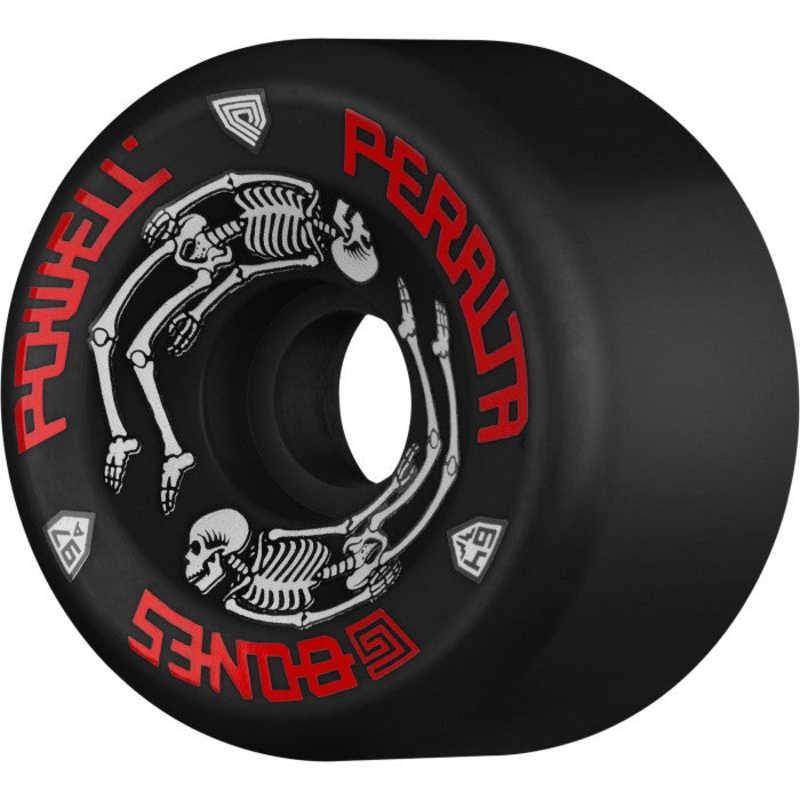 Powell Peralta G-Bones Skateboard Wheels 64mm 97a – Black (4 pack)