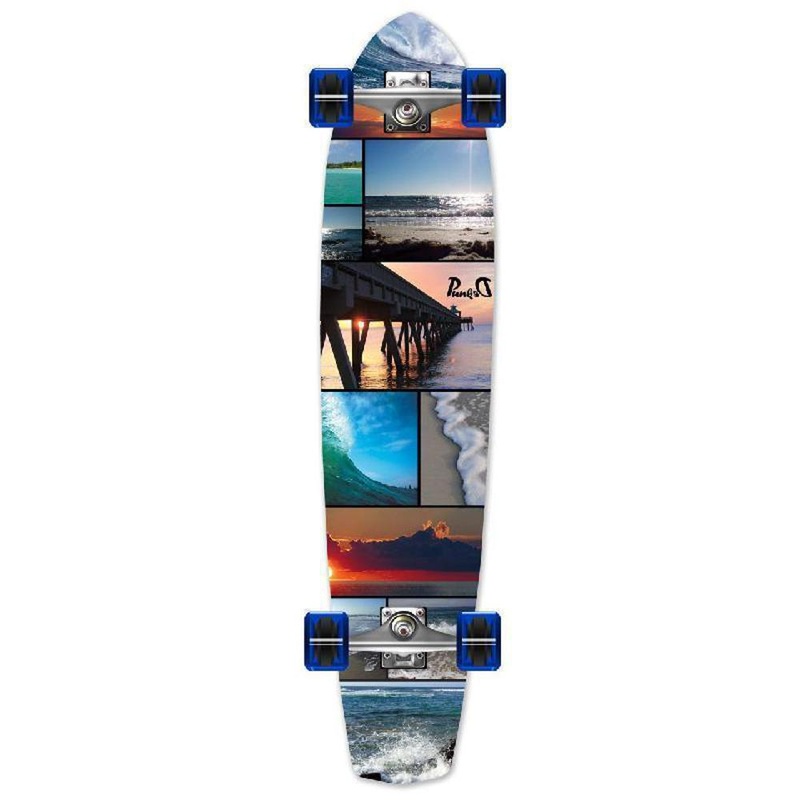 Punked Seaside Slimkick Longboard Complete