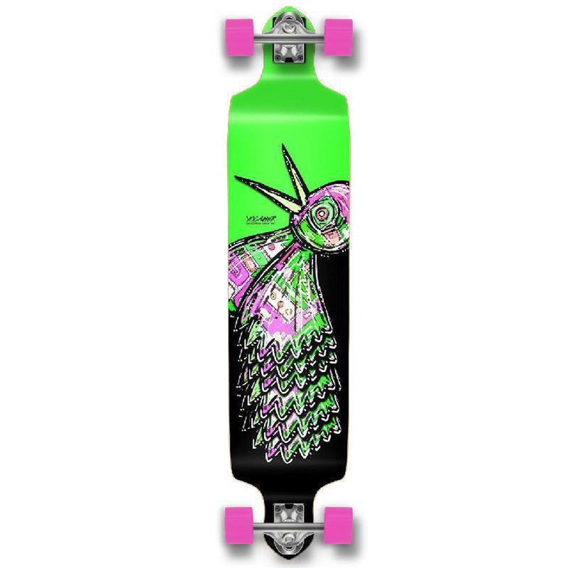 Punked The Bird Green Drop Down Downhill Longboard Complete