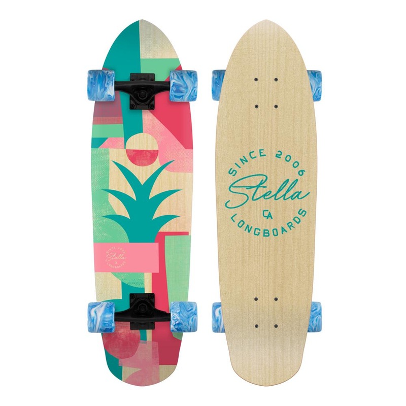 Stella 29″ Abstract Agave Cruiser Longboard Skateboard Complete
