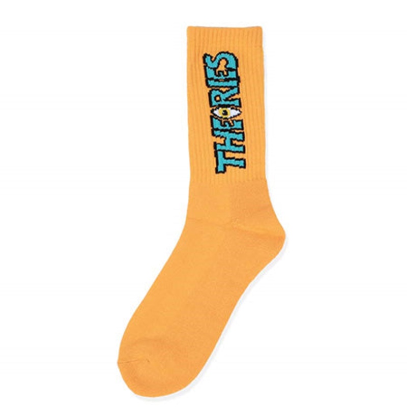 Theories That’s Life Crew Socks Orange One size fits all