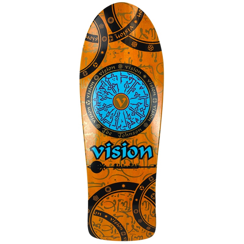 Vision Joe Johnson Hieroglyphics 10.25″ Skateboard Deck 10.25″ Orange Stain