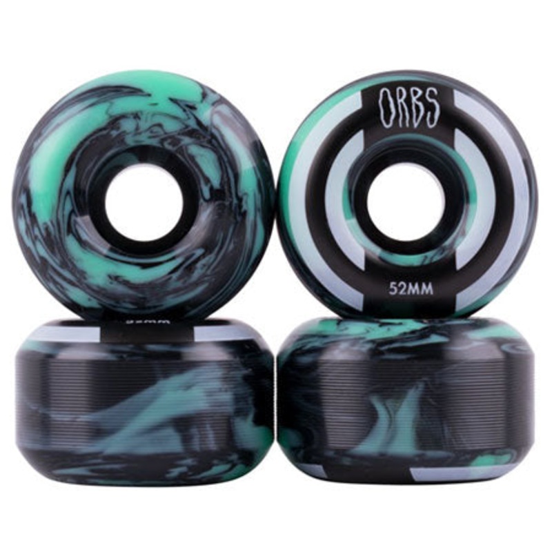 Welcome Skateboards Orbs Apparitions 99A Wheels Mint/ Black/ Swirl 52mm