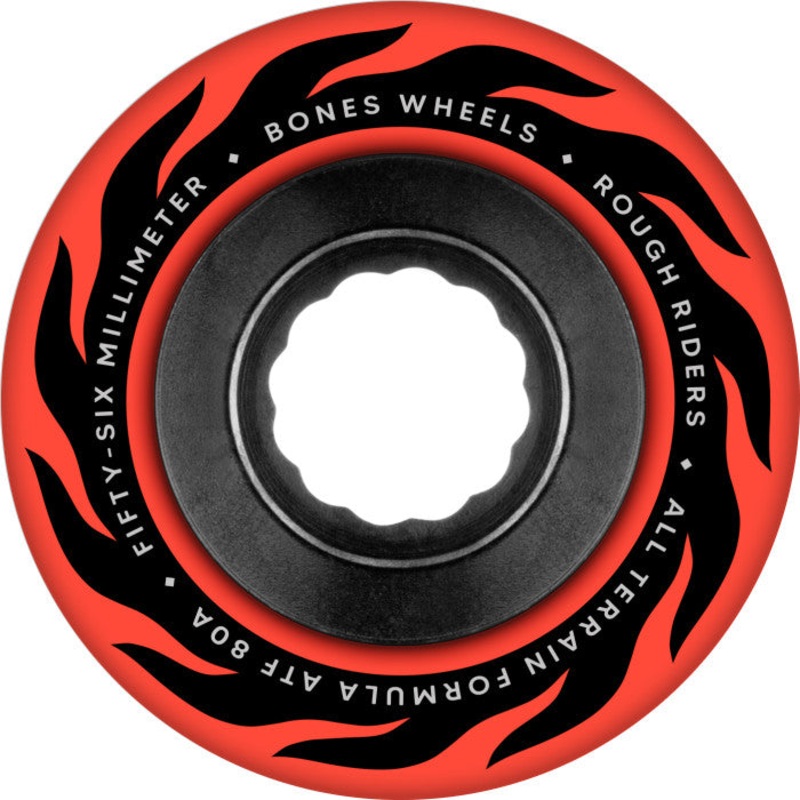 BONES ATF Rough Rider ETERNAL FLAME 56mm 80a Red Skateboard Wheels