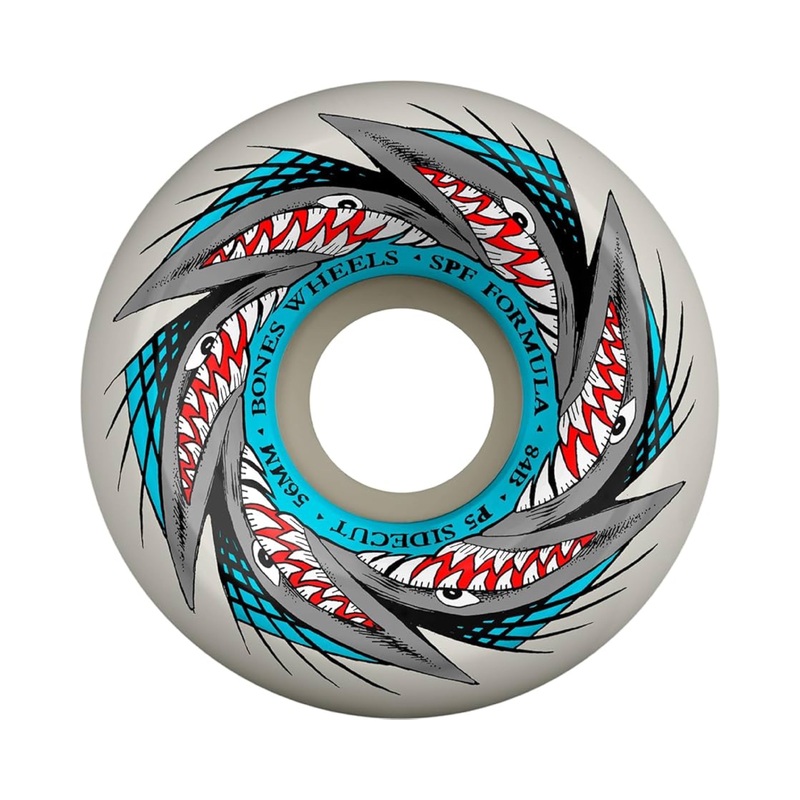 Bones P5 60mm Sharknado 84b Skateboard Wheels 60mm Duro 84b Conical/Sidecut