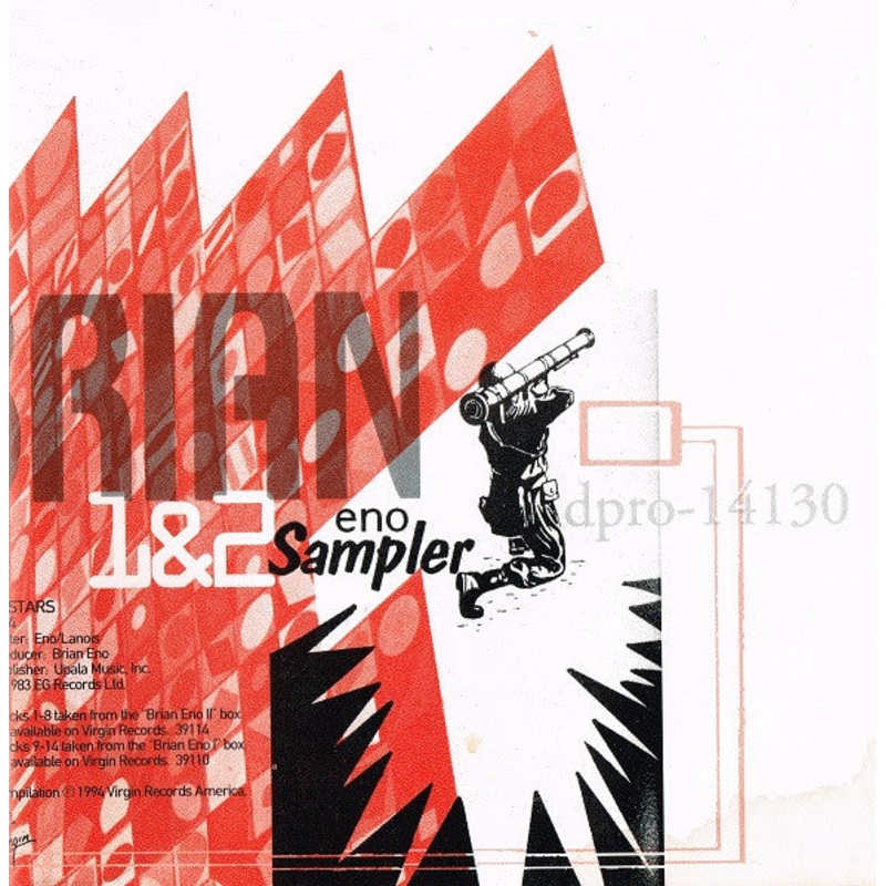 Brian Eno  1&2 Sampler CD *Used 1994 Release*
