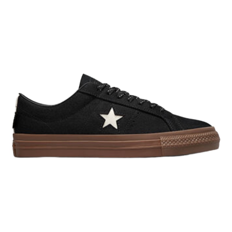 Converse Cons One Star Pro Cordura Canvas Black/White/Dark Gum 9