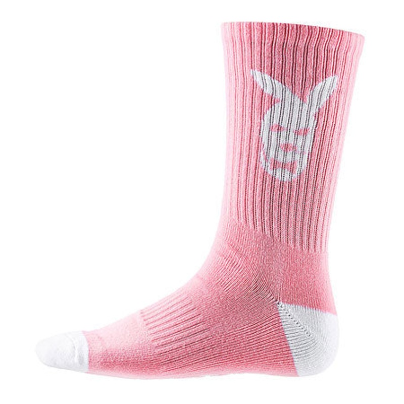 Gold Wheels Player Crew Socks Pink One size fits all