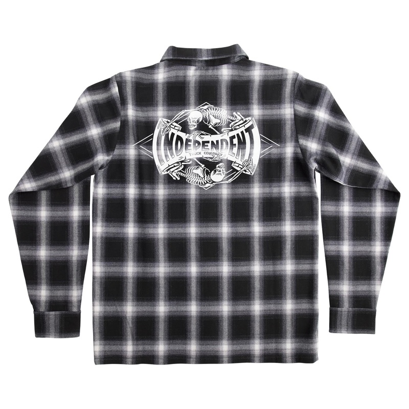 Independent Legacy L/S Flannel Small Black Plaid