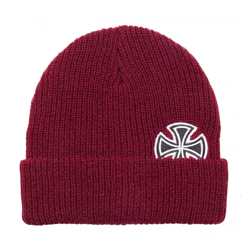 Independent Solo Cross Beanie – Oxblood