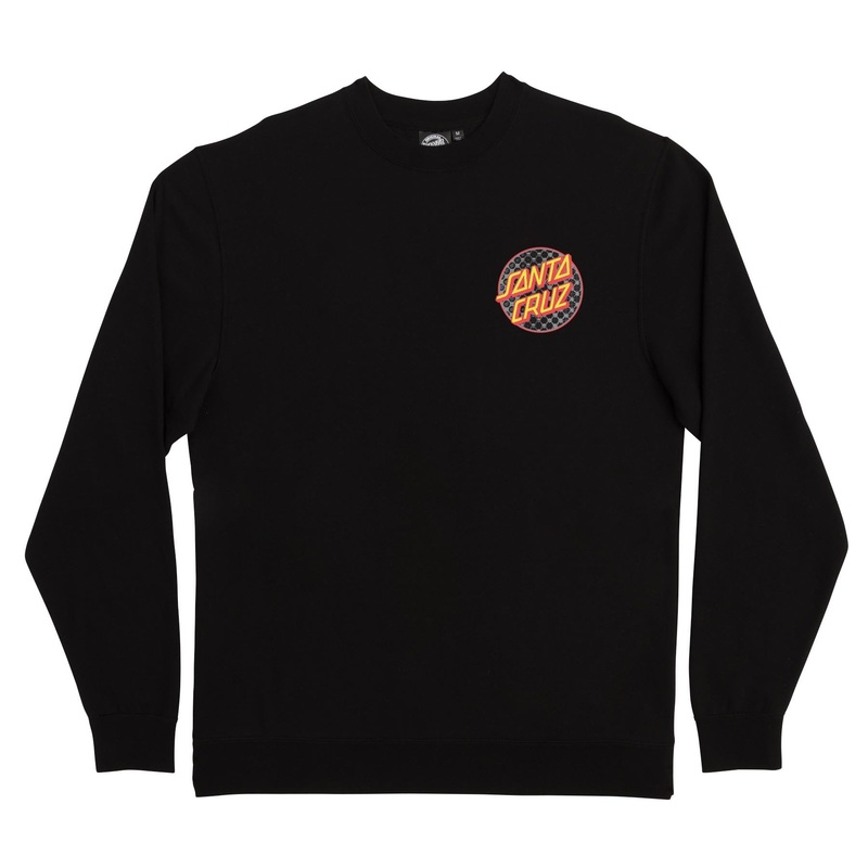 Meyer Freestyle Mens Santa Cruz Crew Neck Sweatshirt Black XL