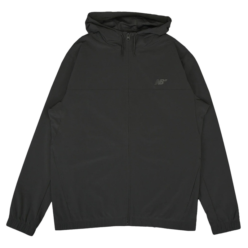 New Balance Numeric Full Zip Woven Black Jacket Black Medium