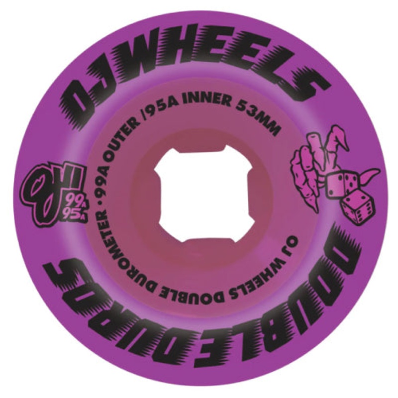 OJ Double Duro Wheels Purple 53MM 99A/95A 53mm