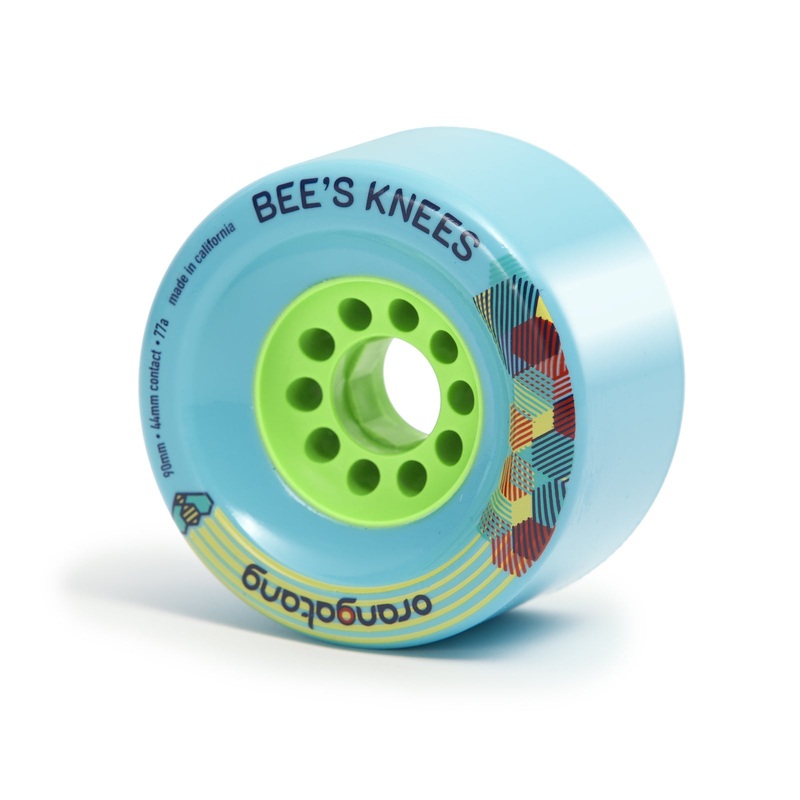 Orangatang Bee’s Knees 90mm Longboard Wheels 90mm 77a Blue